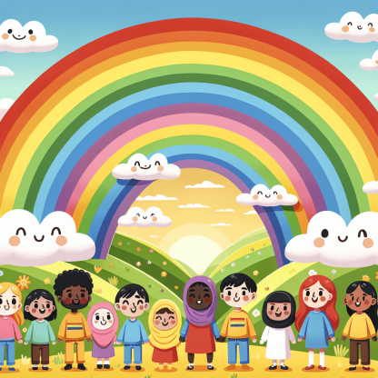 Rainbow Wonderland Paint By Diamonds Art