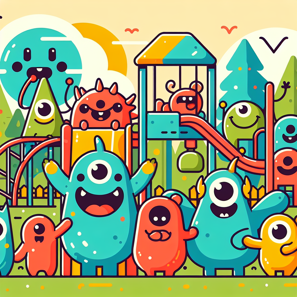 Monster Playground Party Diamonded Painting Kits