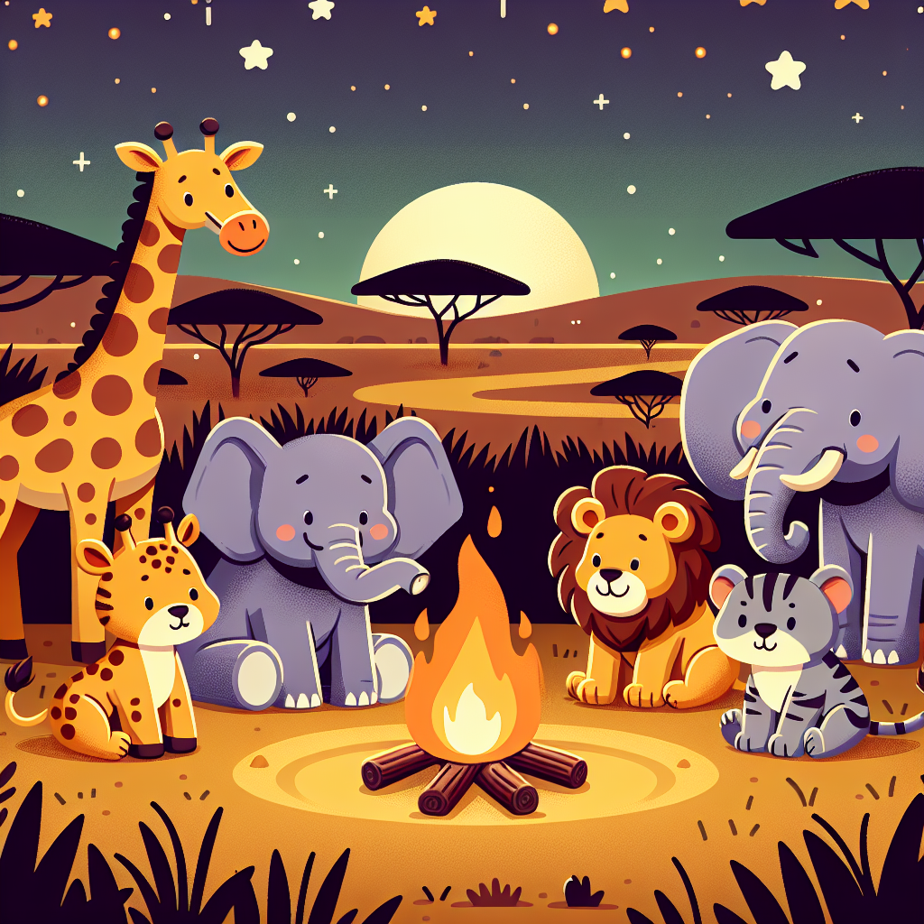 Cuddly Safari Camp Paint By Diamonds Art