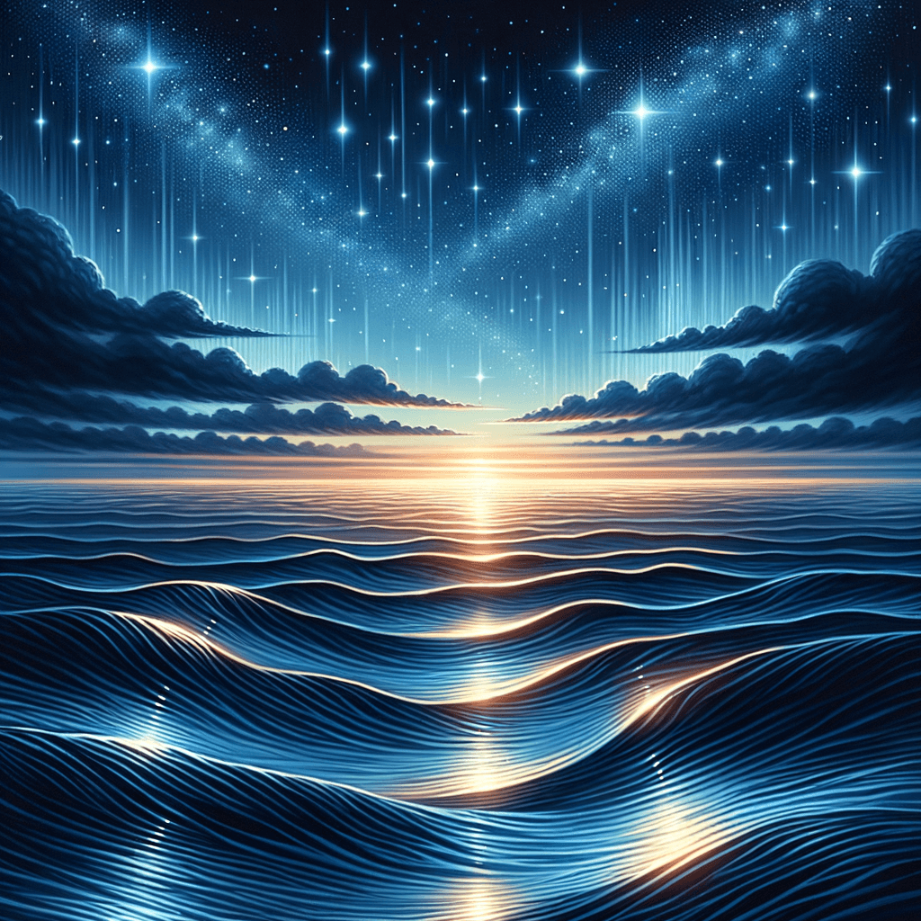 Starlit Night Over The Ocean Diamond Painting