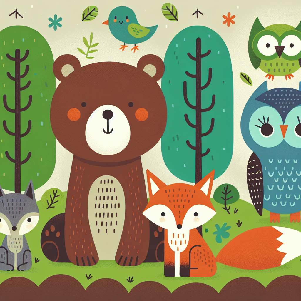 Forest Ranger Friends Paint By Diamonds Art