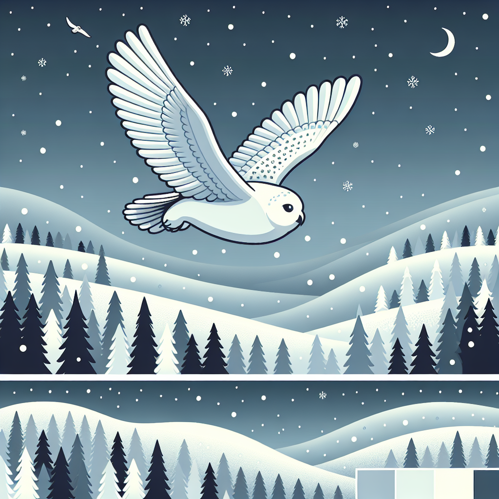 Fluffy Snowy Owl's Flight Paint By Diamonds Kits