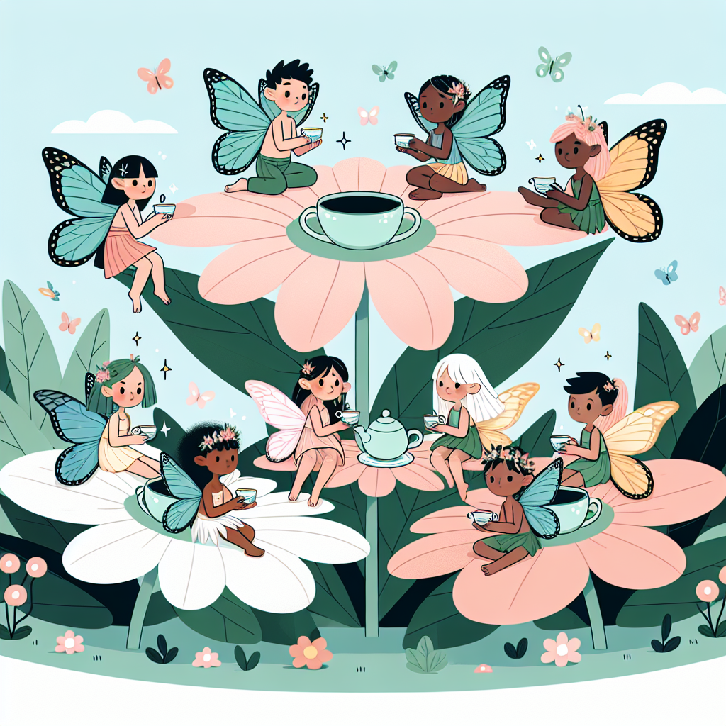 Flower Fairy Tea Party Paint By Diamonds