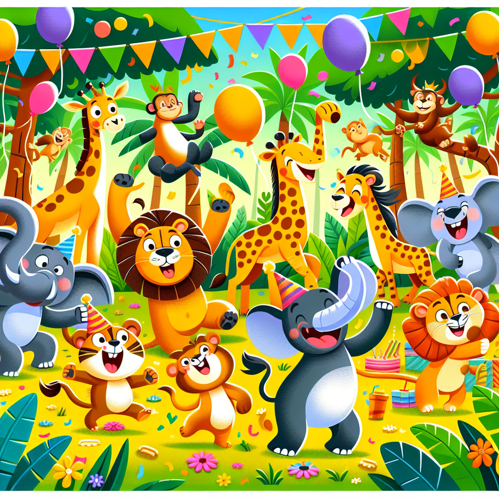 Funky Jungle Party Paint By Color