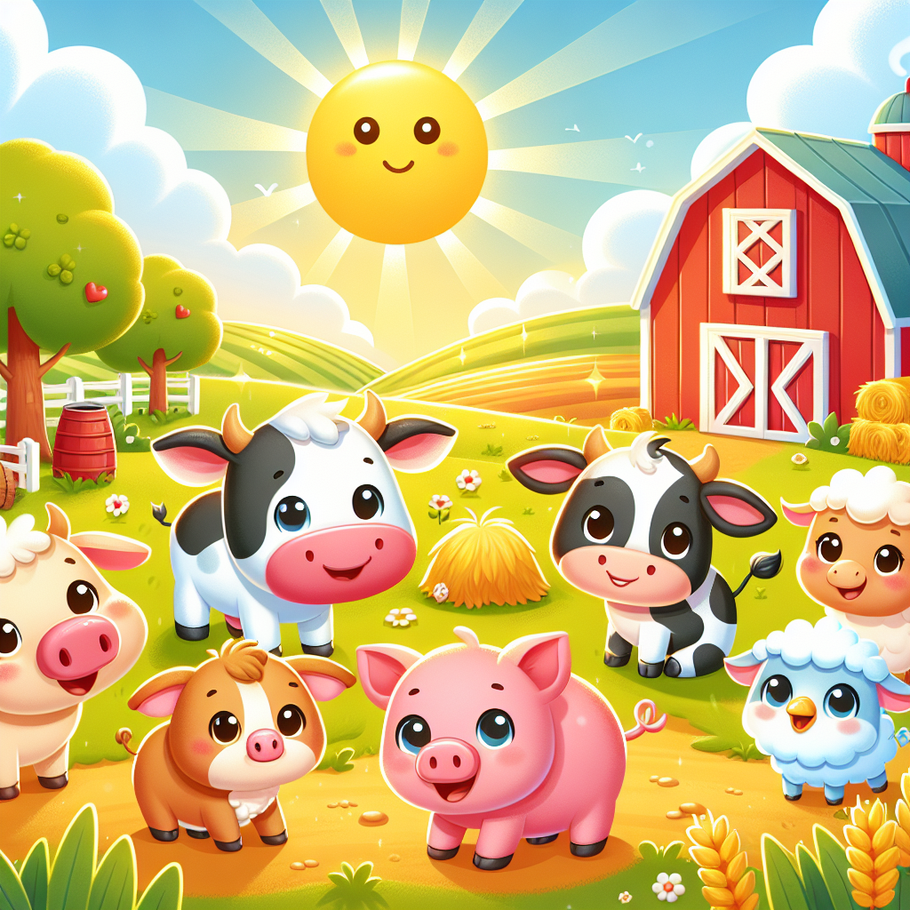 Cute Farmyard Characters Paint By Diamond