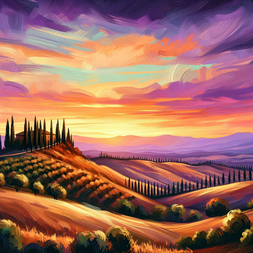 Twilight Over Tuscany Paint By Diamond