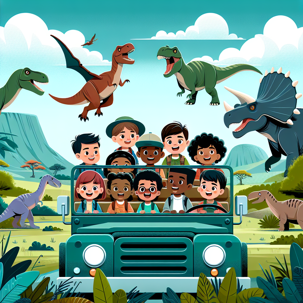 Dinosaur Safari Expedition DIY Paint By Diamonds
