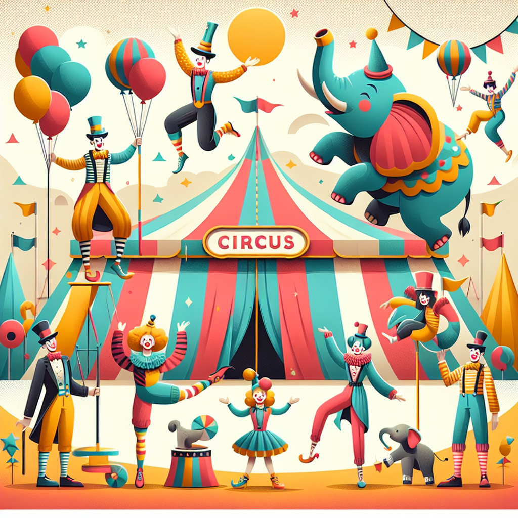Jolly Circus Show DIY Paint By Diamonds