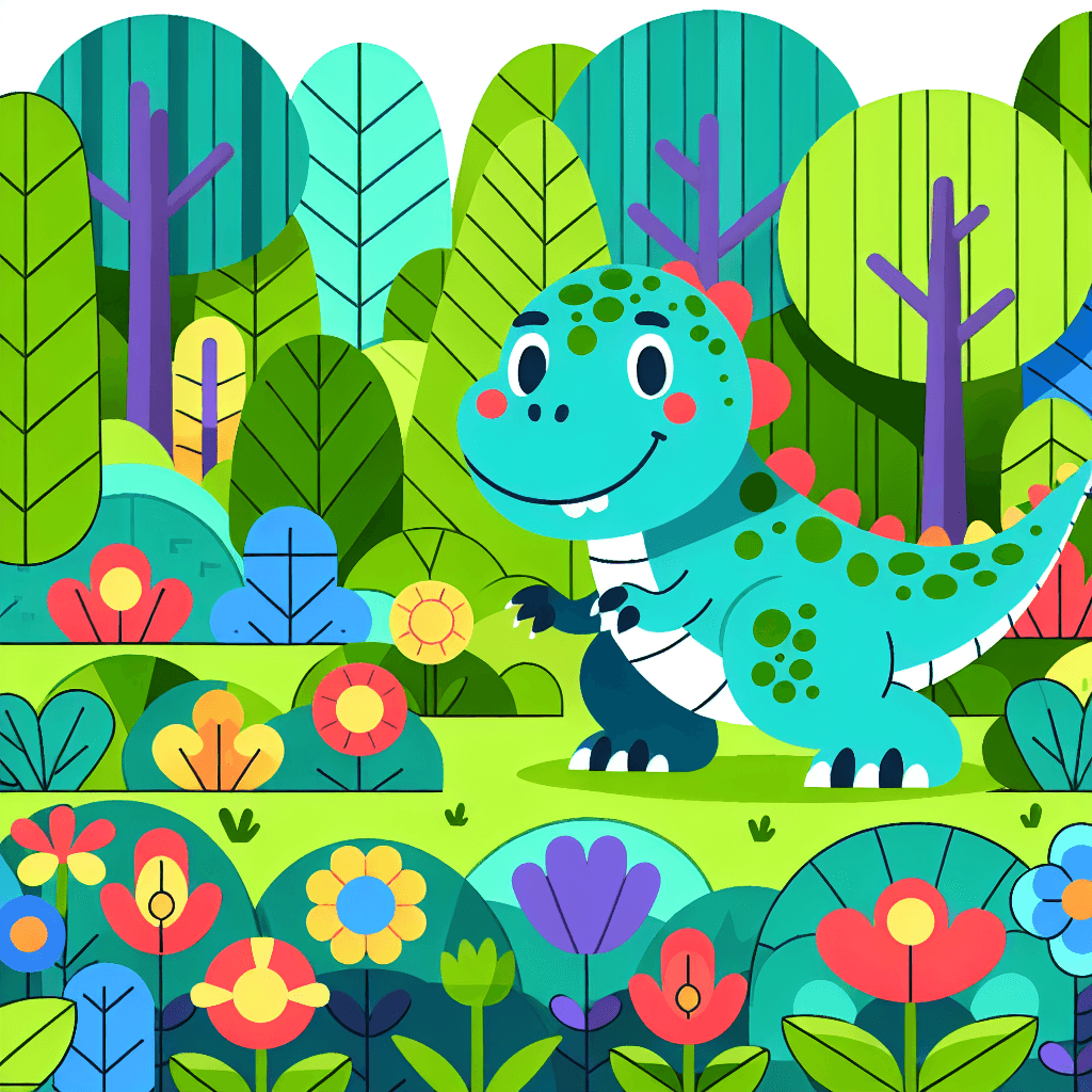 Jolly Dinosaur Adventure Paint By Diamonds Art