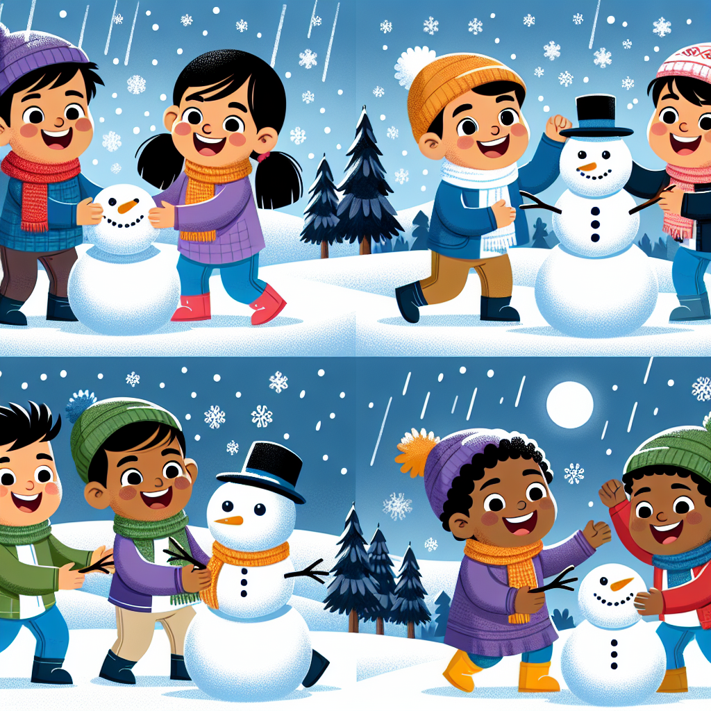 Joyful Snowy Day Paint By Color