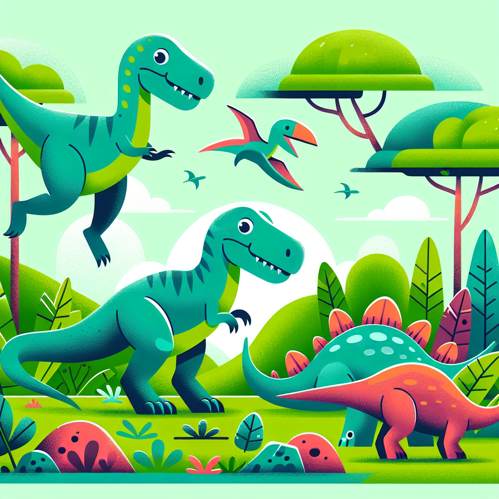 Friendly Dino Expedition Paint By Diamond