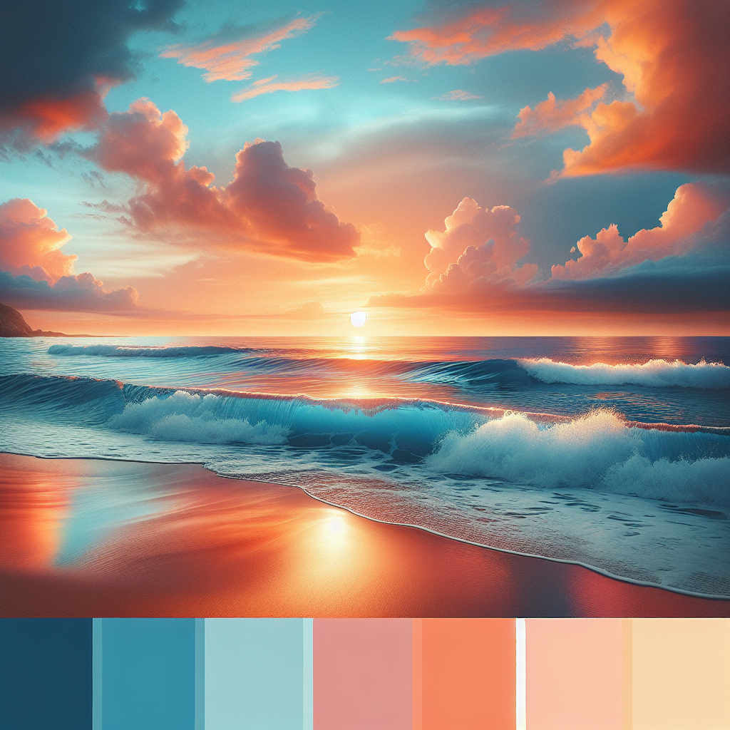 Peaceful Ocean Horizon Painting By Diamonds Kit
