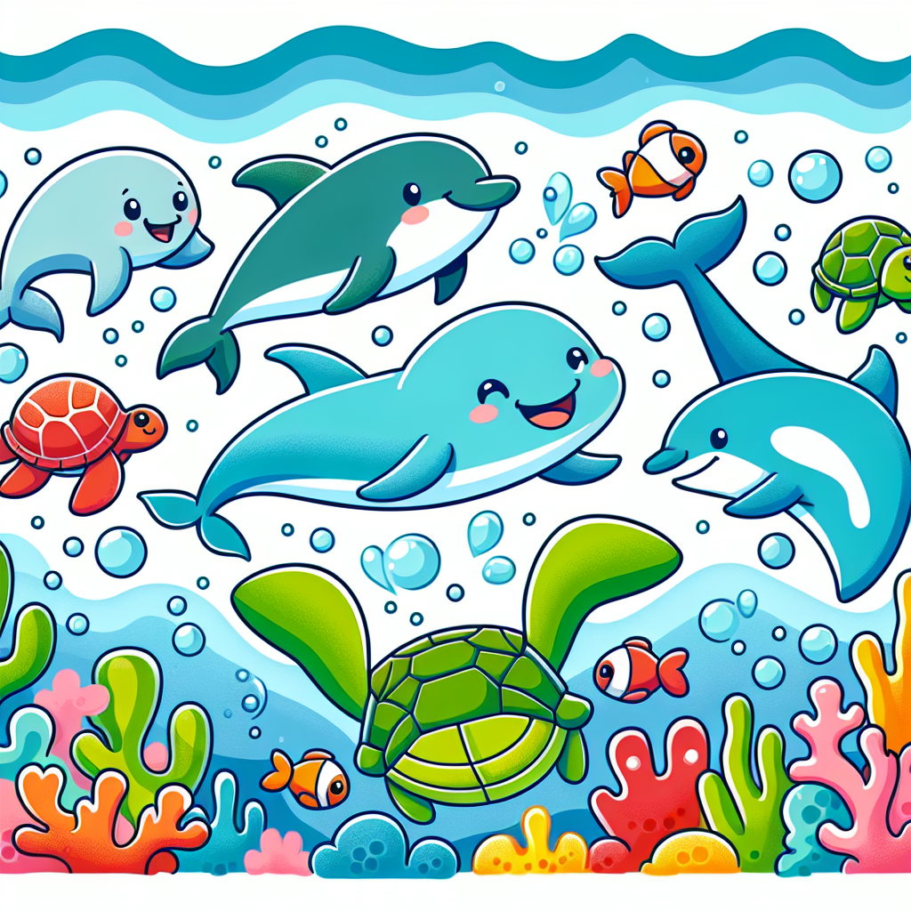 Joyful Ocean Safari Paint By Diamonds Art
