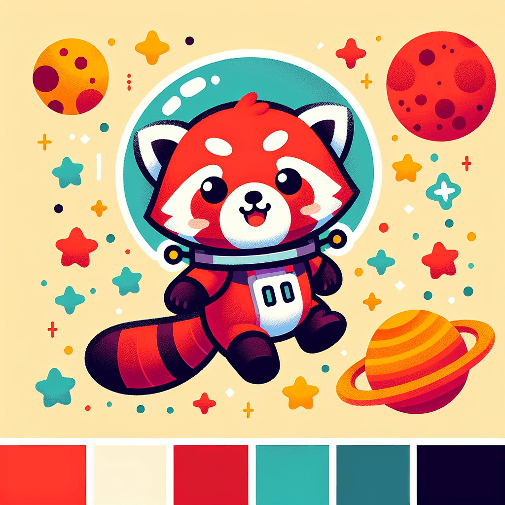 Rocketing Red Panda Adventure Paint By Diamonds