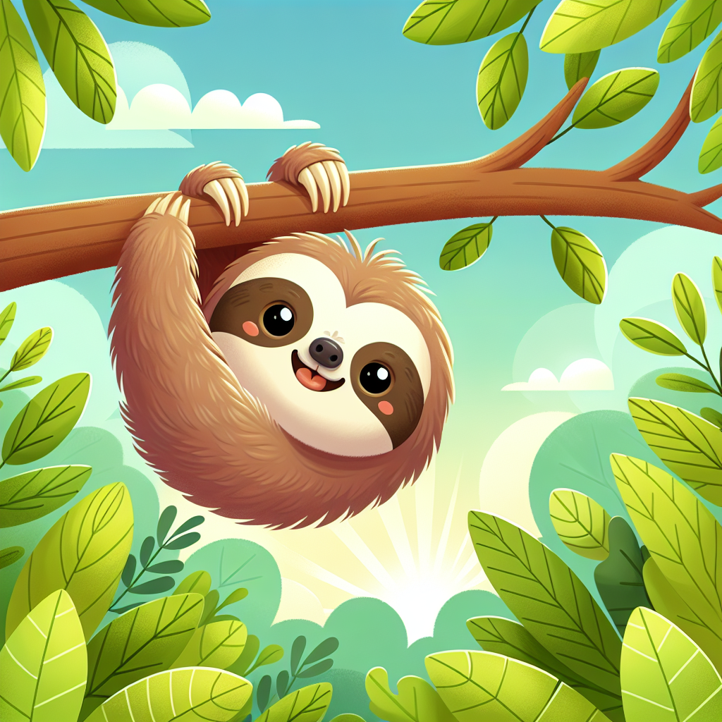 Friendly Little Sloth Paint By Color