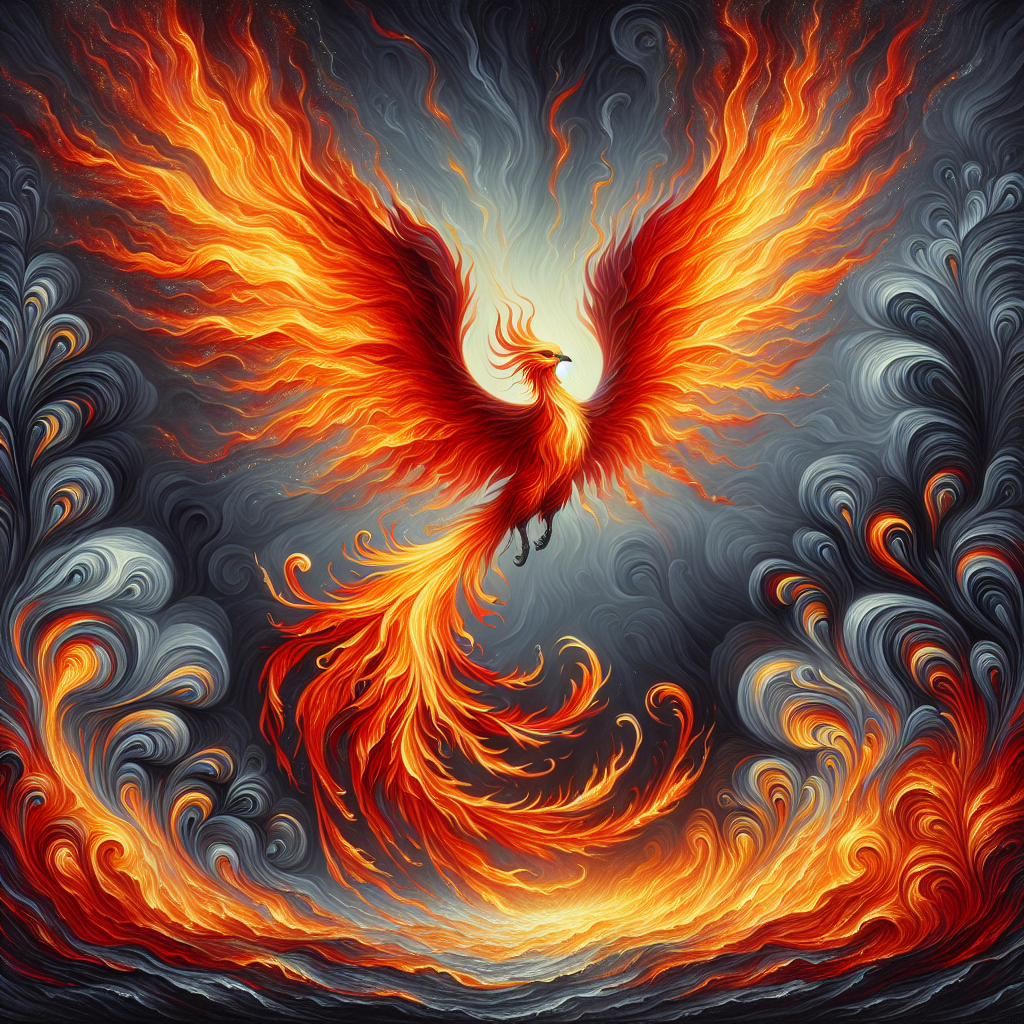 Mythical Phoenix Rise DIY Paint By Diamonds