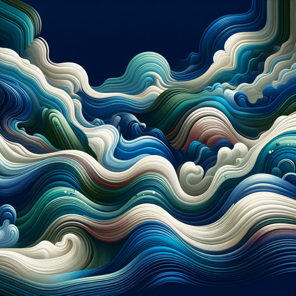 Artistic Abstract Waves Diamond Painting