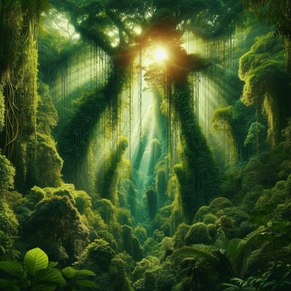 Verdant Rainforest Canopy Paint By Diamonds