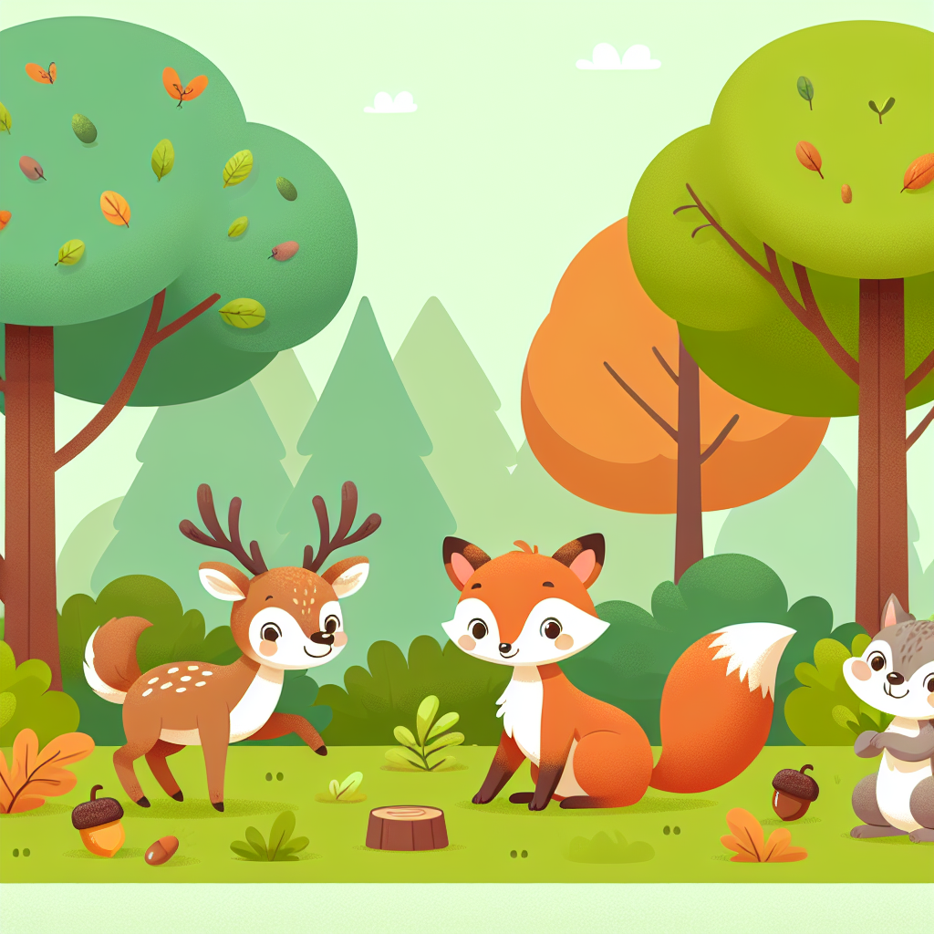 Furry Friends Forest Paint By Diamonds Art