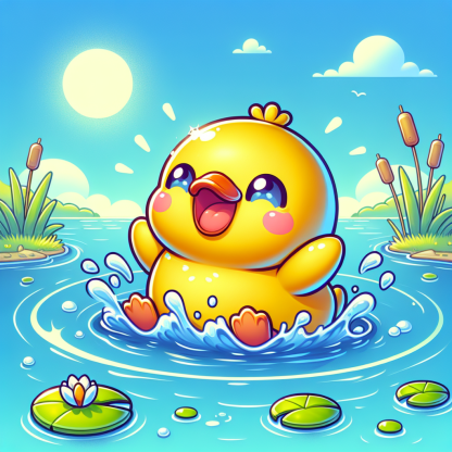 Bubbly Duck Painting Diamond Kit