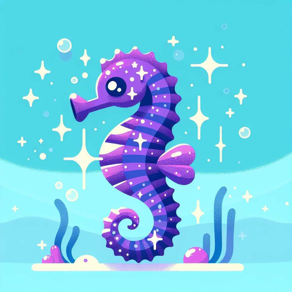 Starry Seahorse Paint By Diamonds Kits
