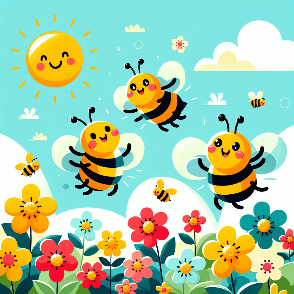 Bubbly Bee Friends Painting By Diamonds Kit