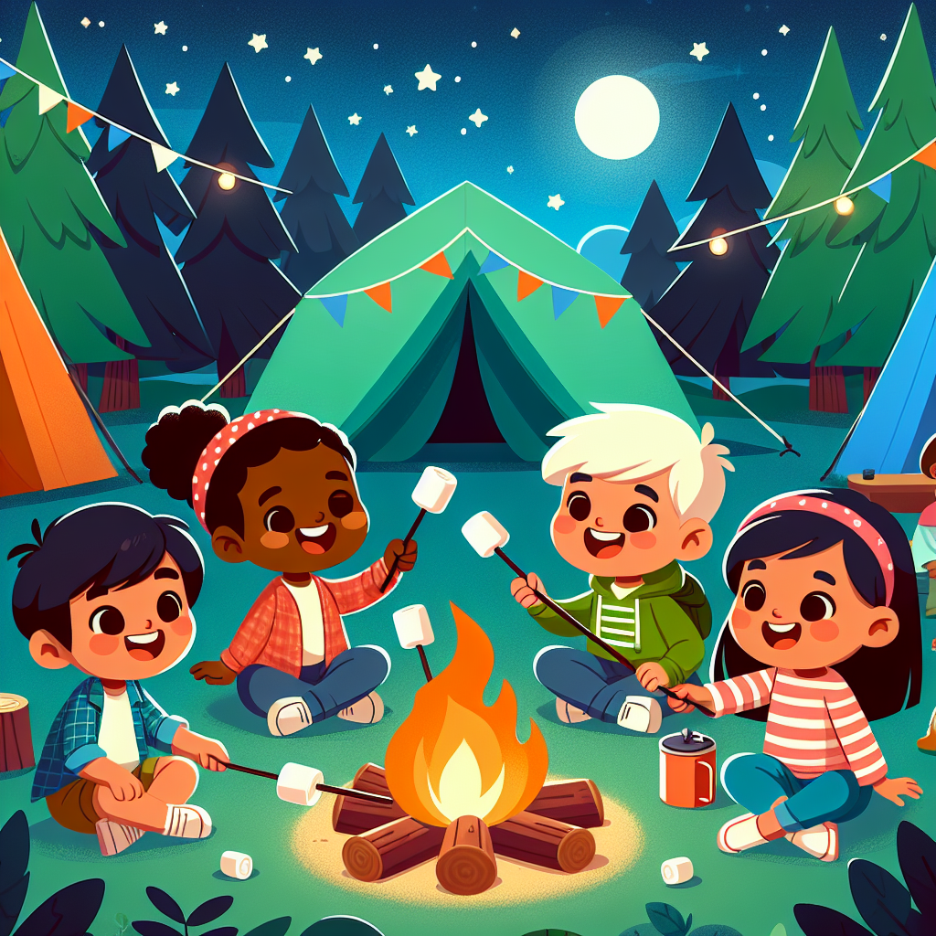 Joyful Camping Trip Diamond Painting