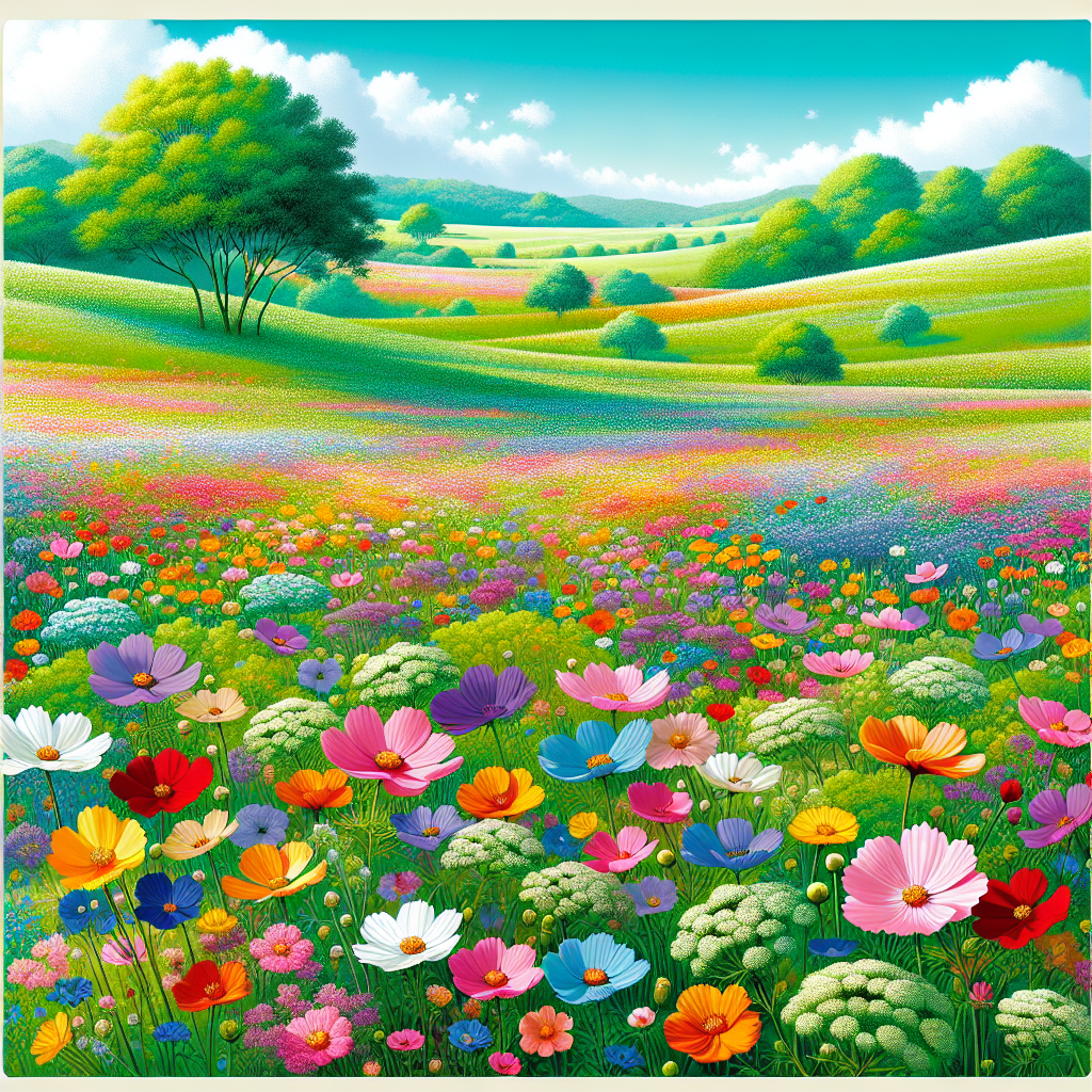 Bright Spring Fields Painting By Diamonds Kit