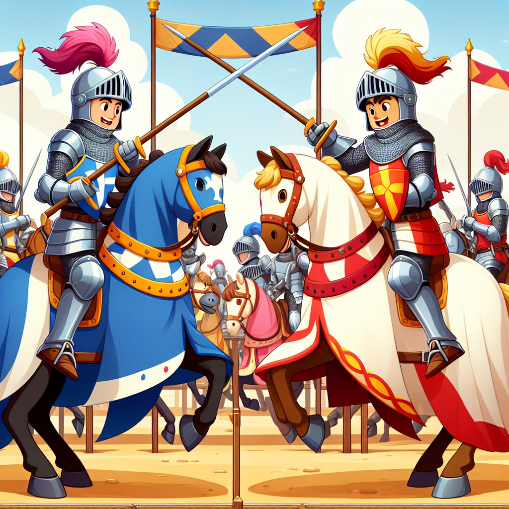 Courageous Knights' Joust DIY Paint By Diamonds