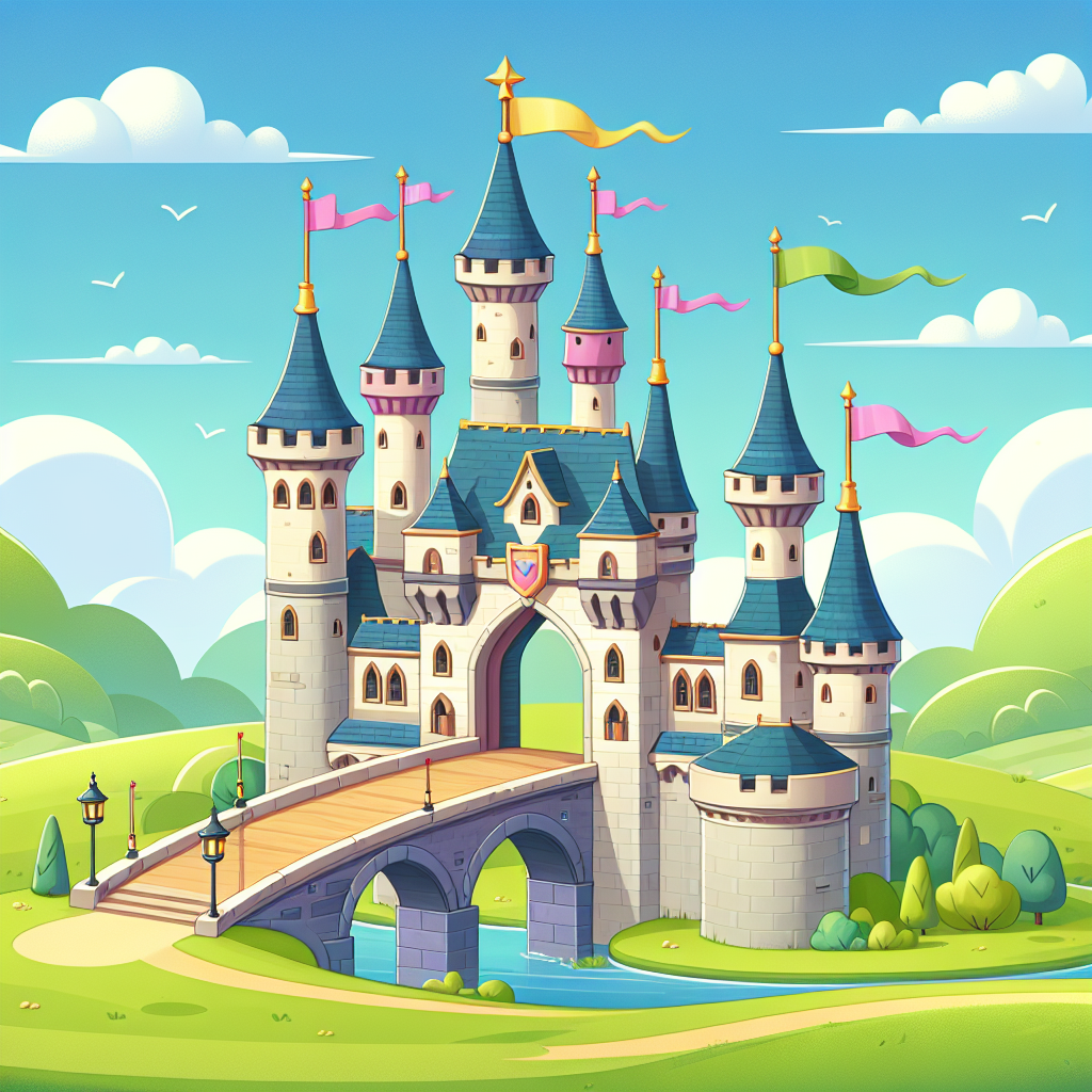 Fairy Tale Castle with Drawbridge 5D DIY Paint By Diamond Kit ...