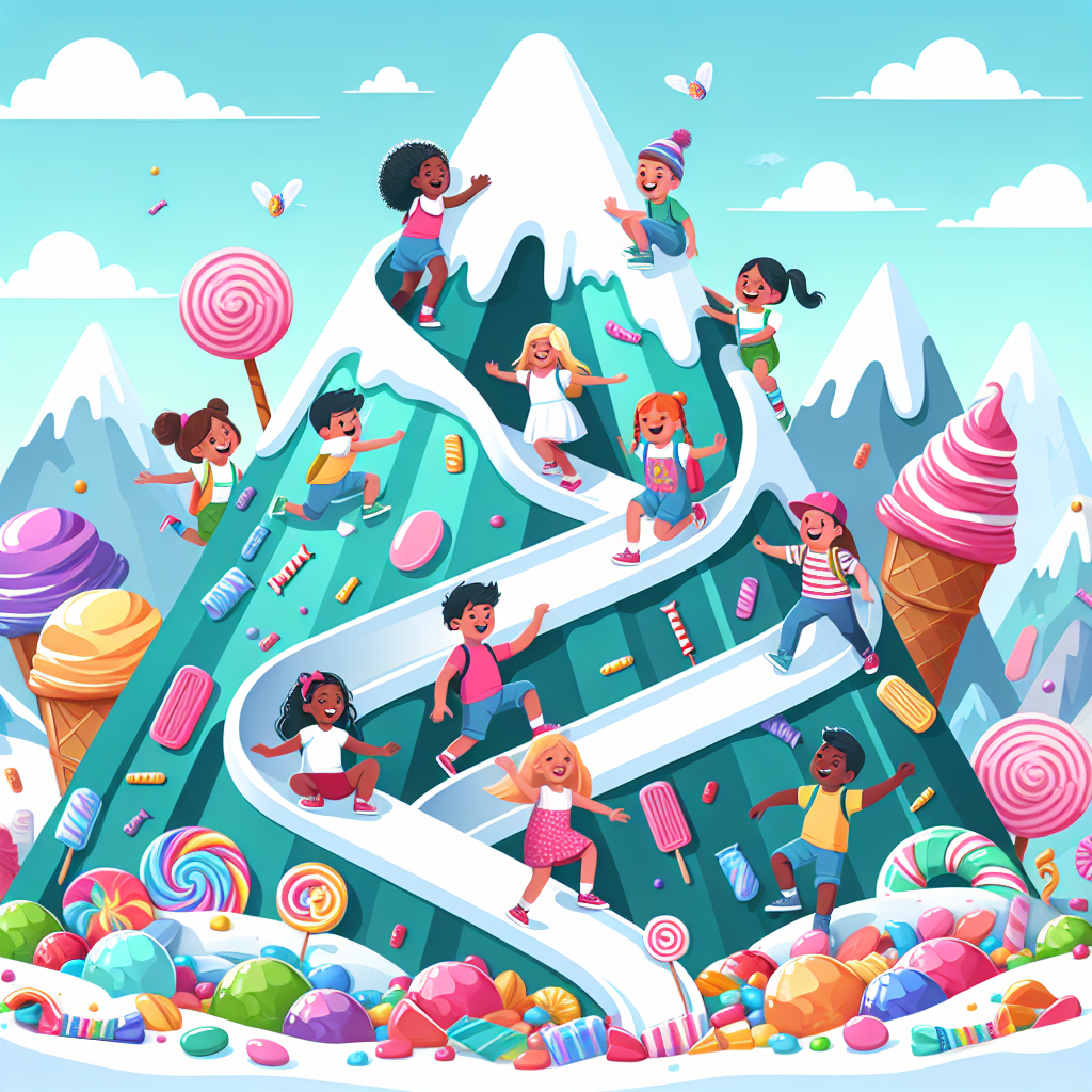Ice Cream Mountain Adventure Paint By Diamond