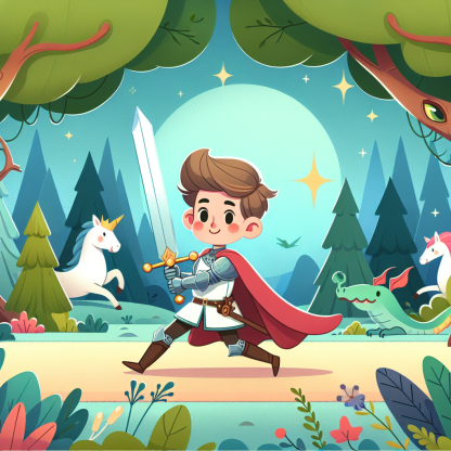 Knight And The Magical Forest Diamonded Painting Kits