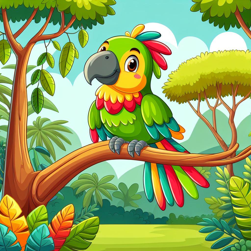 Jolly Jungle Parrot Diamond Painting