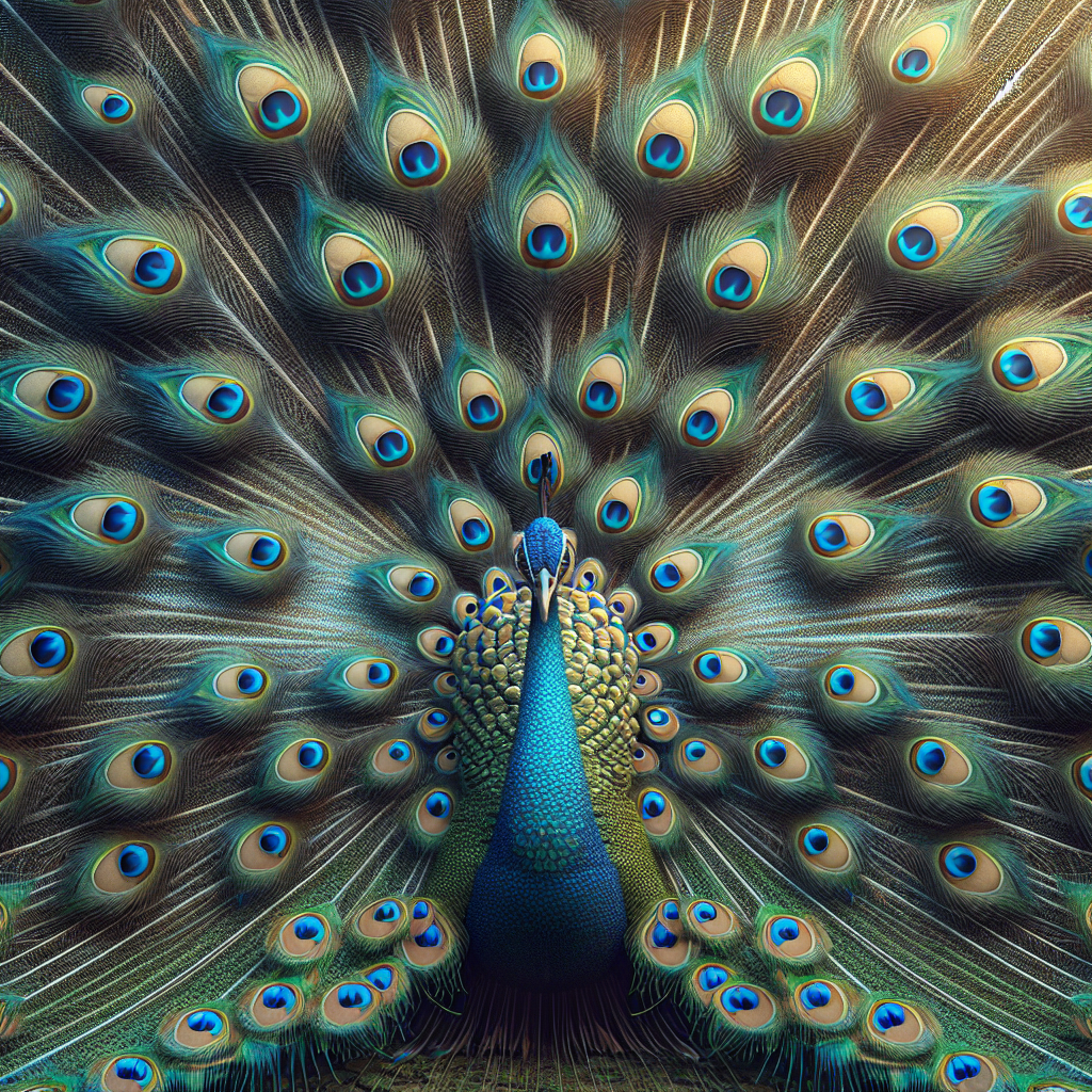 Regal Peafowl Display Diamond Painting