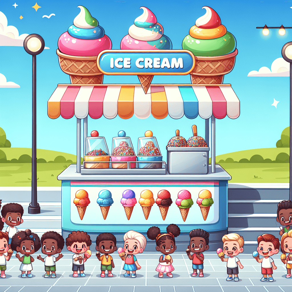 Fun Ice Cream Stand DIY Paint By Diamonds