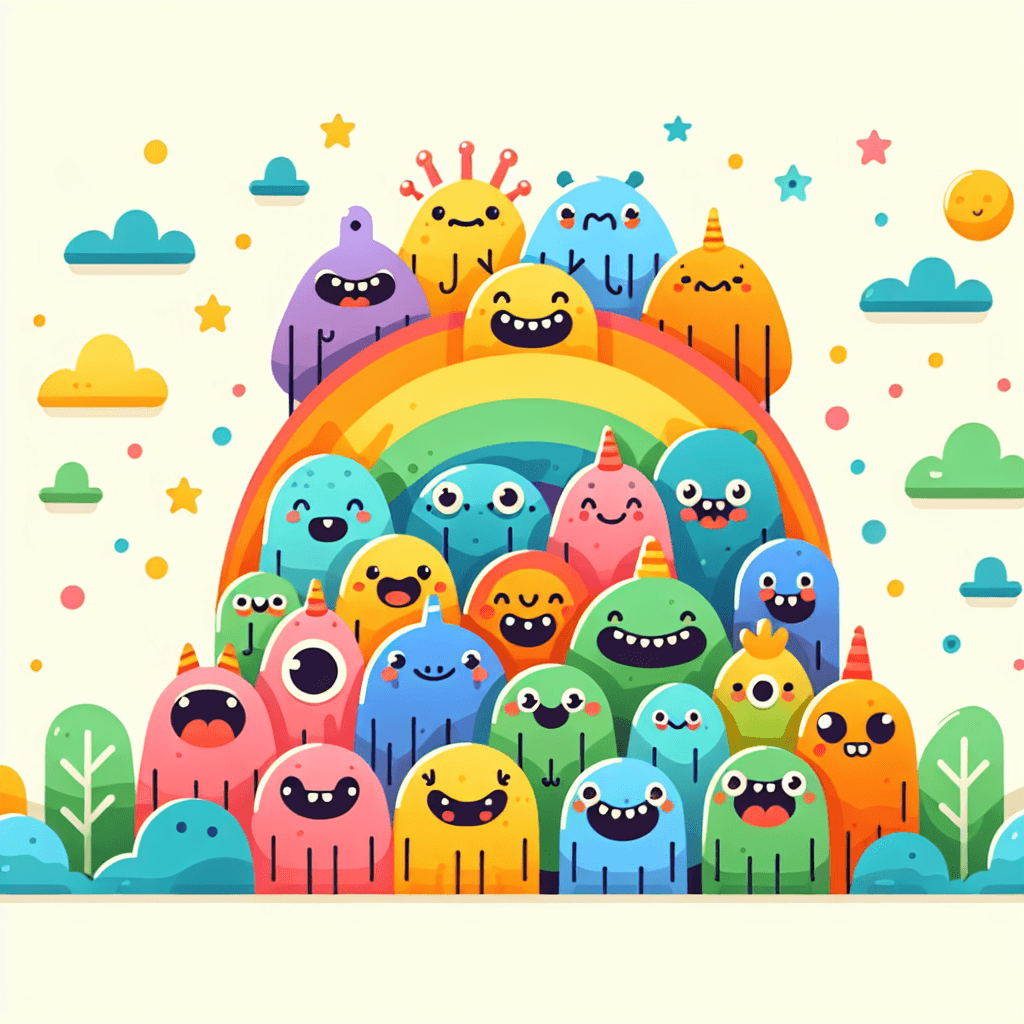 Playful Monsters Paint By Diamonds Art