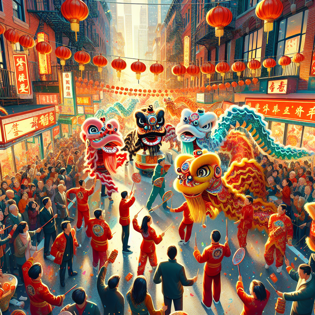 Lunar New Year Parade - New York City Diamond Painting