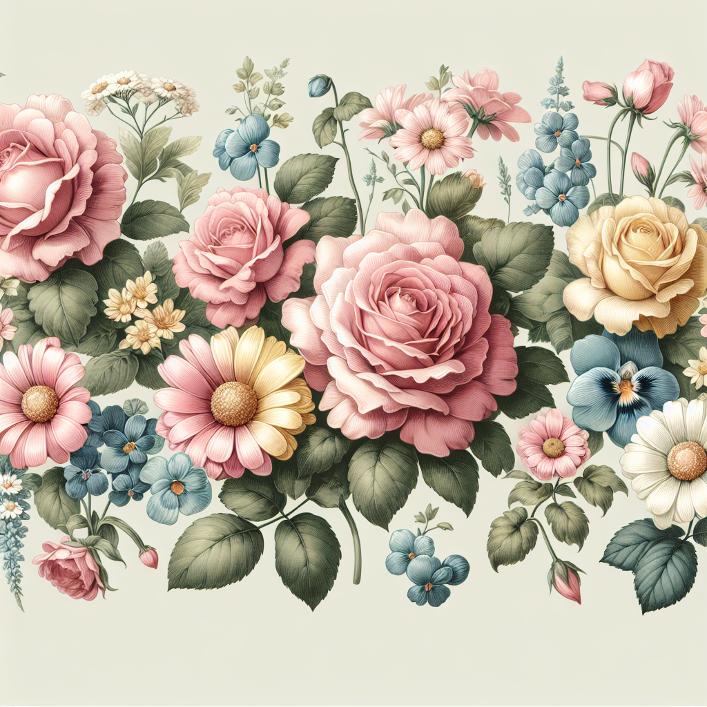 Vintage Floral Delight Diamonded Painting Kits