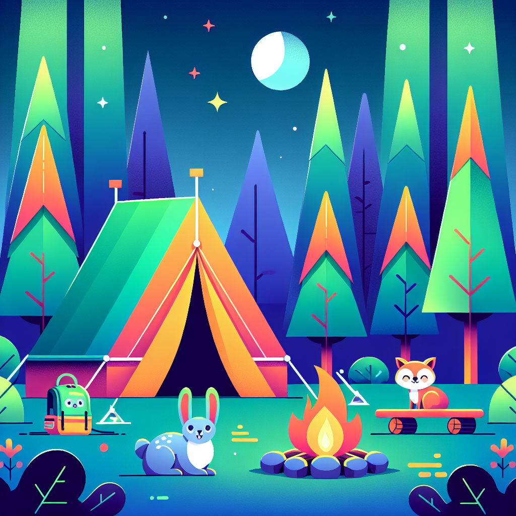 Forest Adventure Camp Paint By Diamond