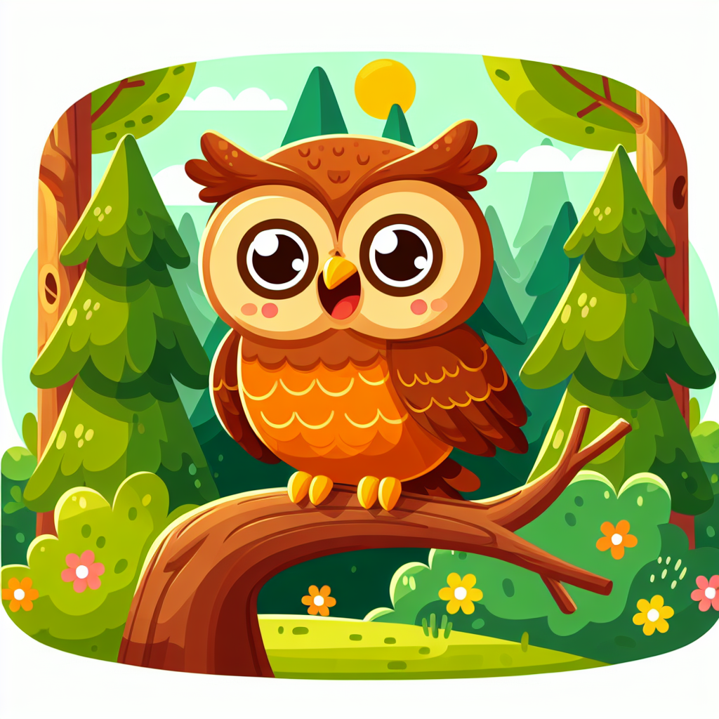 Happy Forest Owl Paint By Color