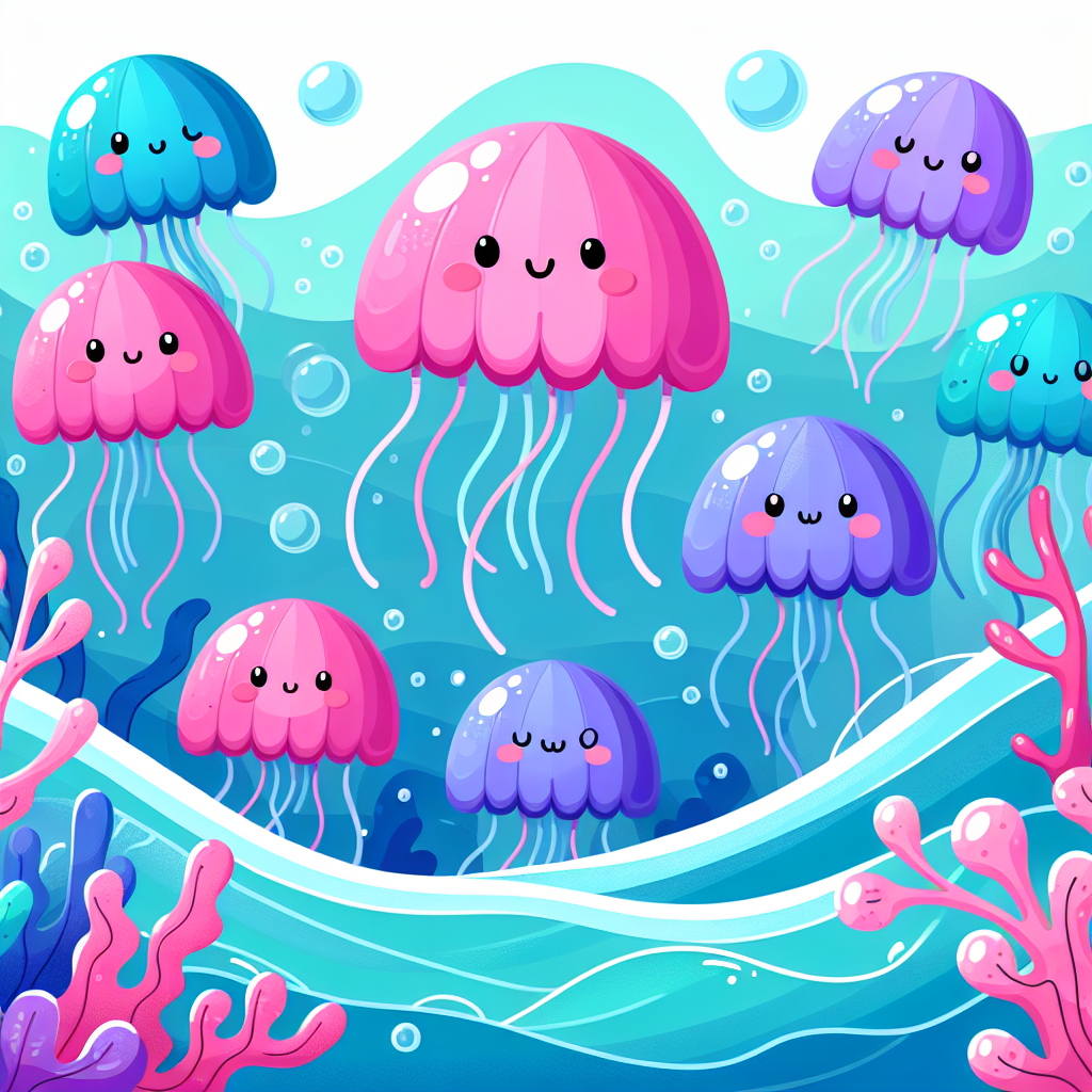 Giggling Jellyfish Paint By Diamond