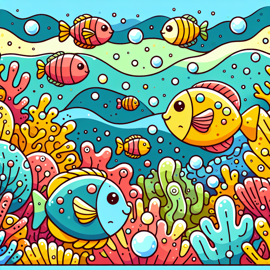 Vibrant Fishy Friends Painting By Diamonds Kit