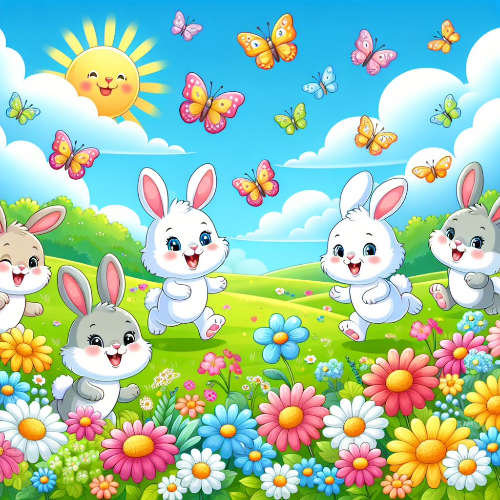 Bunny Hop Adventures Painting By Diamonds Kit