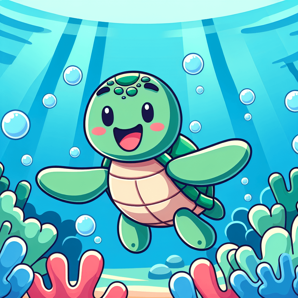Fun-loving Turtle Paint By Diamond