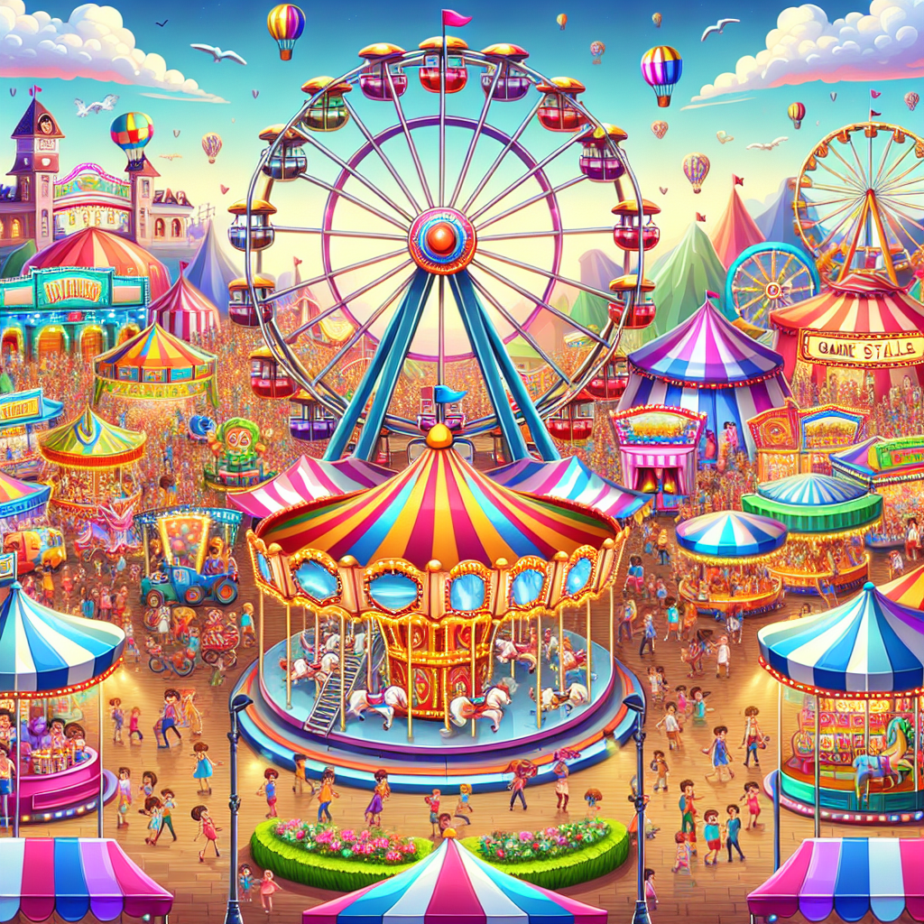 Fascinating Fairground Painting Diamond Kit