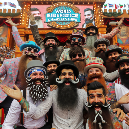 World Beard And Moustache Championships Painting By Diamonds Kit