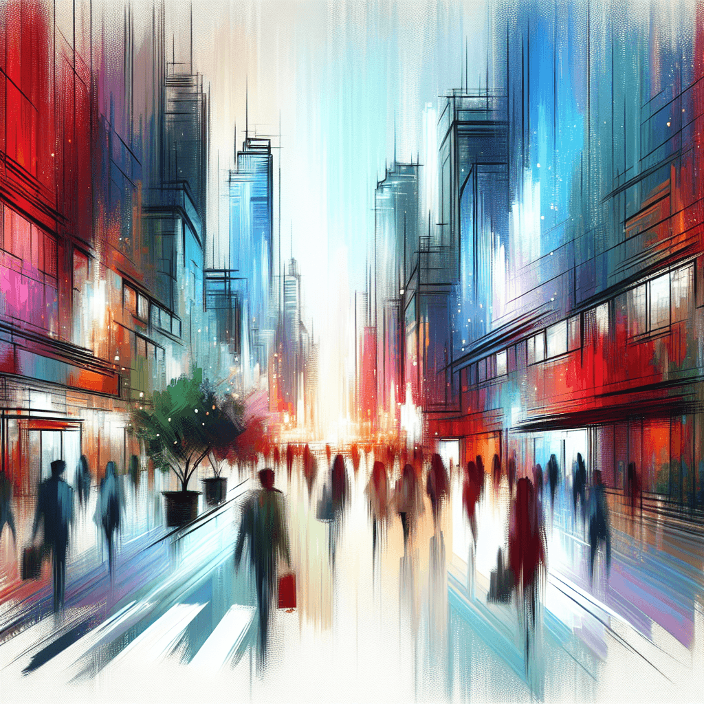 Lively City Streets Paint By Color