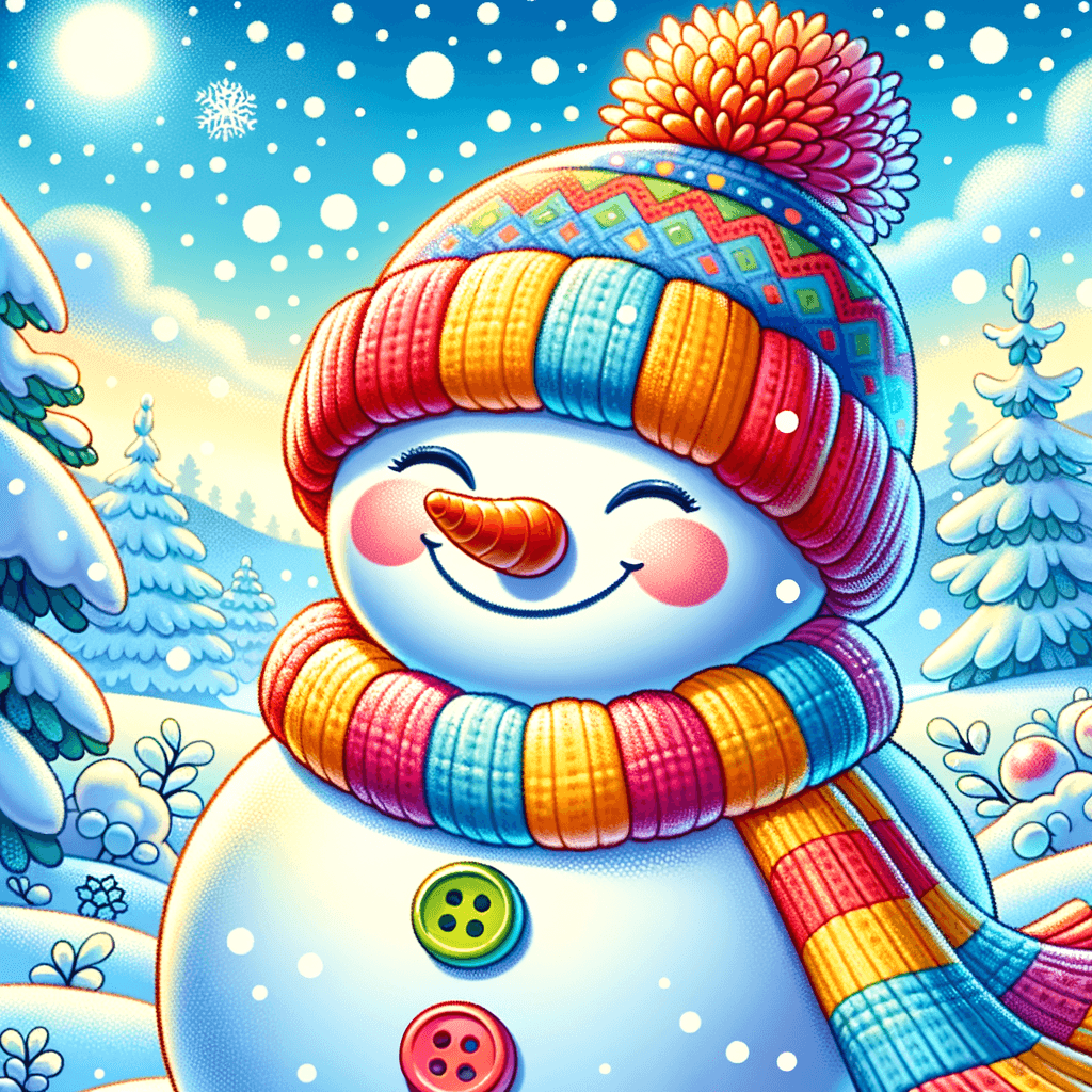 Whimsical Snowman Diamond Painting