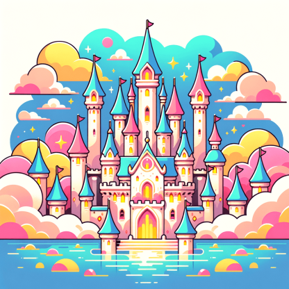 Princess's Magical Castle Paint By Color