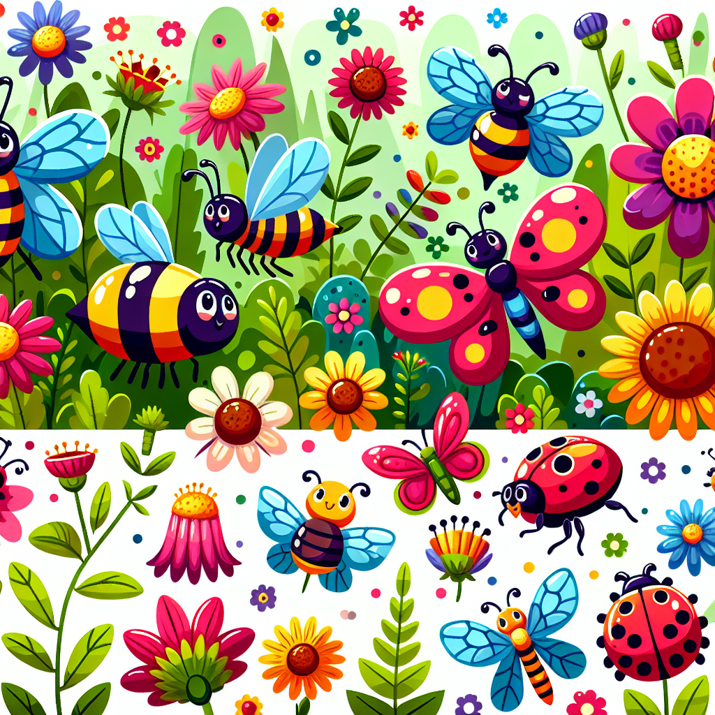 Busy Bugs Garden Party Paint By Diamonds